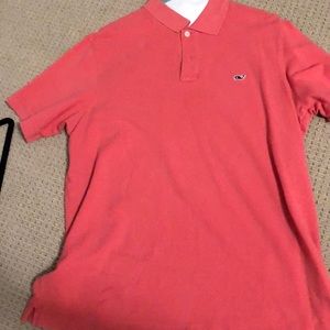 Men’s pink medium vineyard vines polo